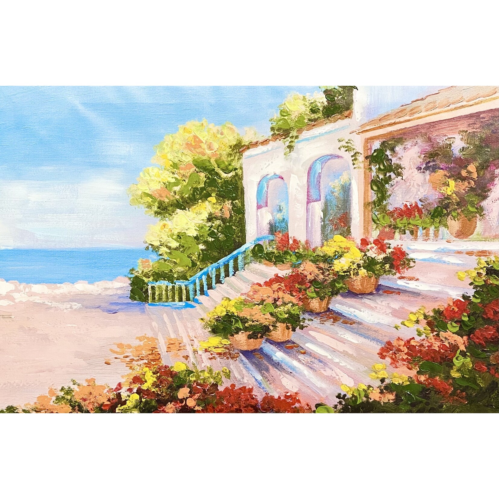Printed Painting Garden Aisle
