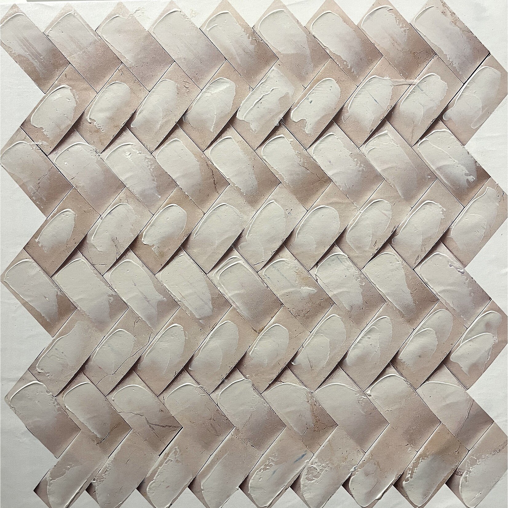 Printed Painting Heringbone