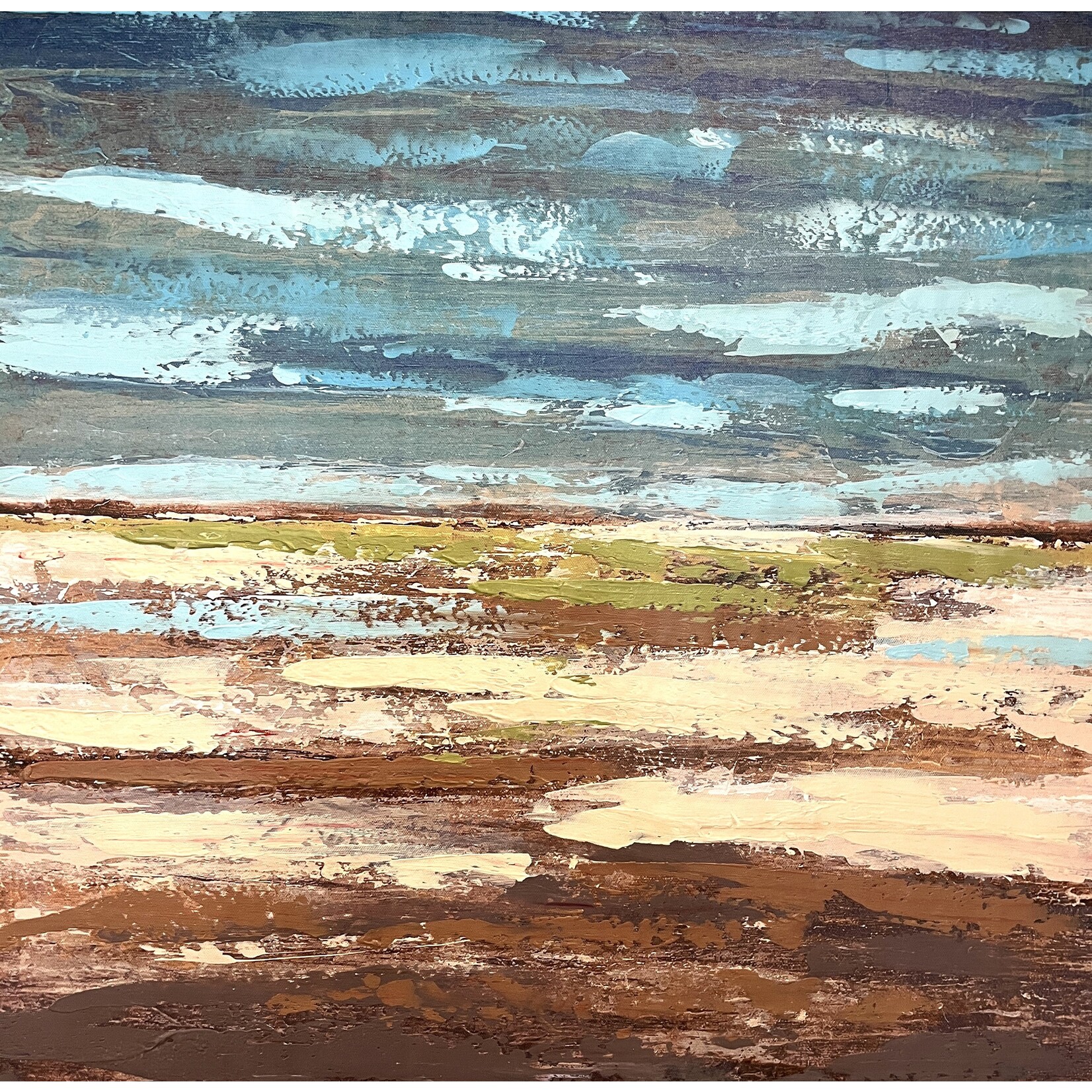 Printed Painting Beach Marble