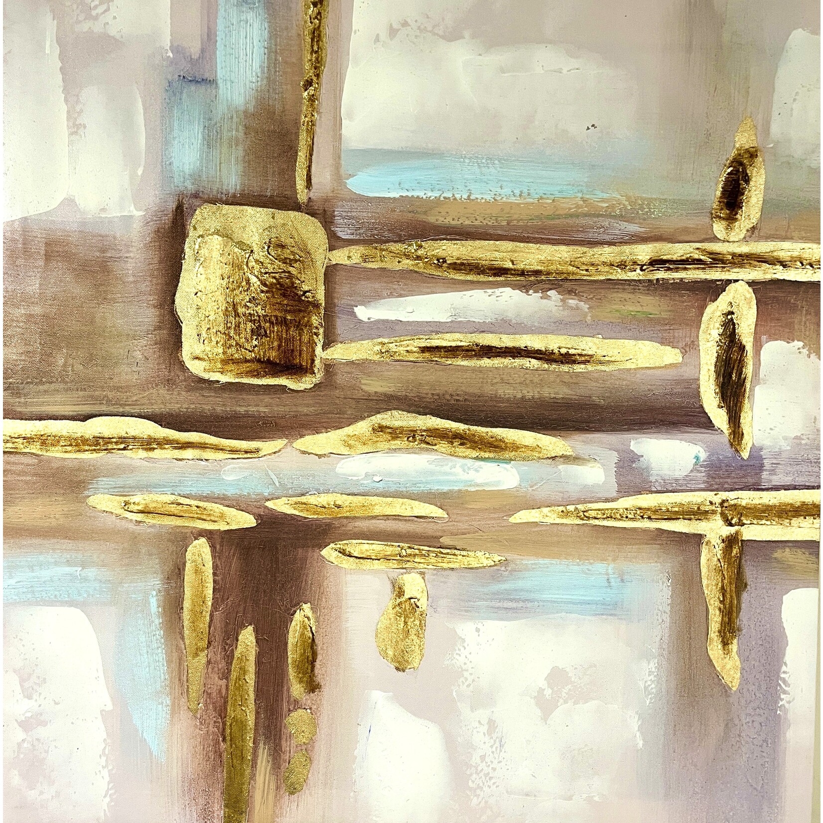 Printed Painting Gold pieces