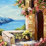 Printed Painting Mediterranean Sea