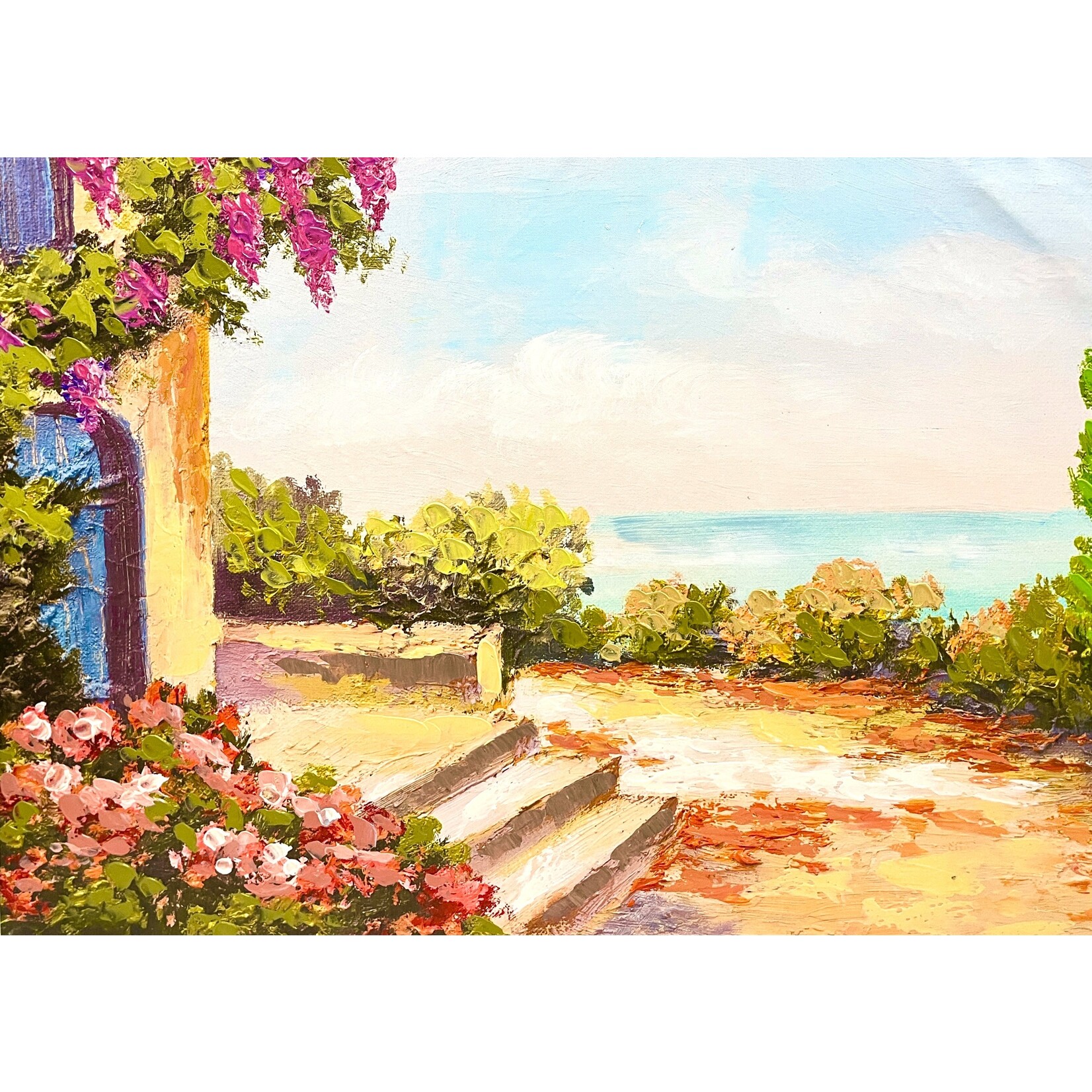 Printed Painting Afternoon View