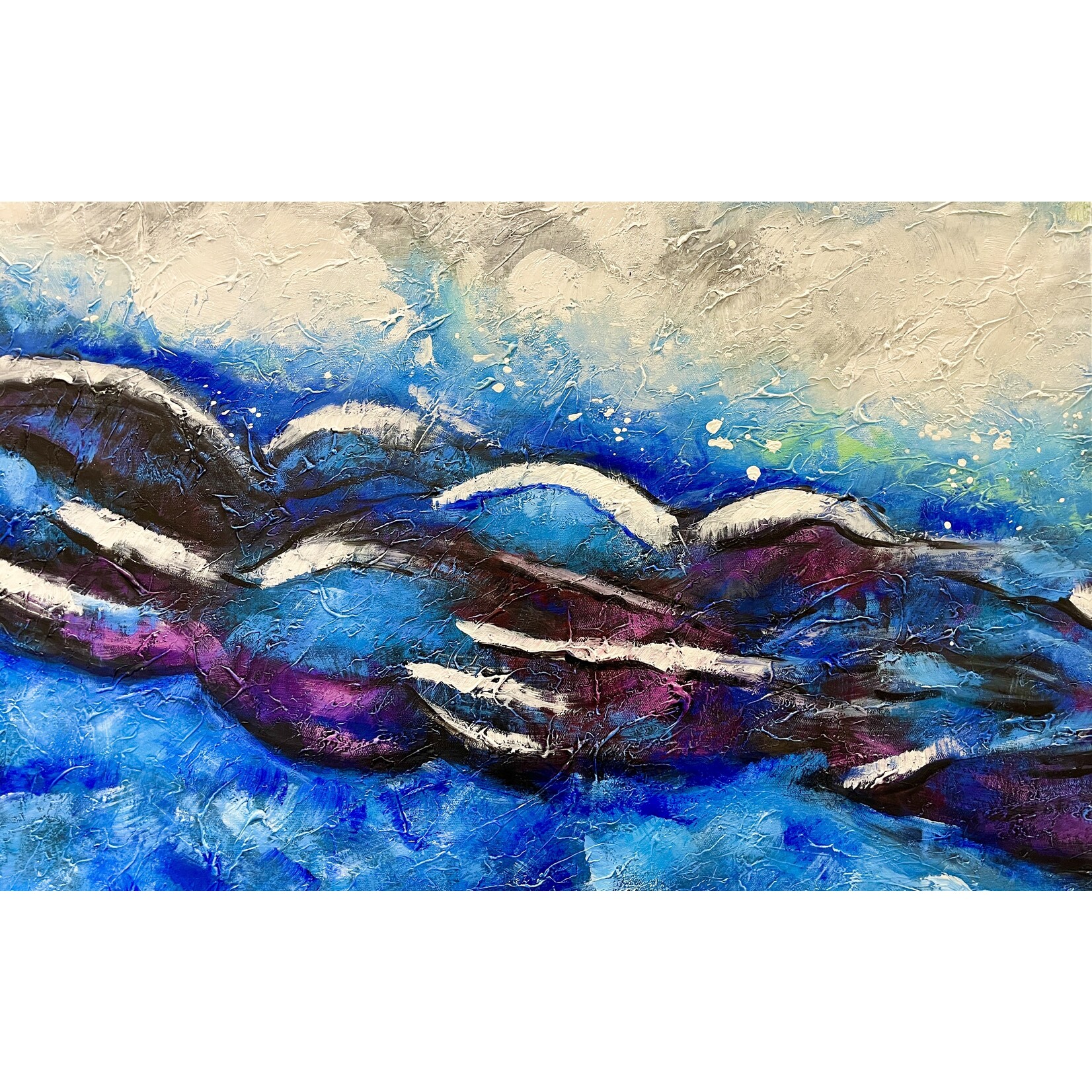 Painting Blue The Ocean II