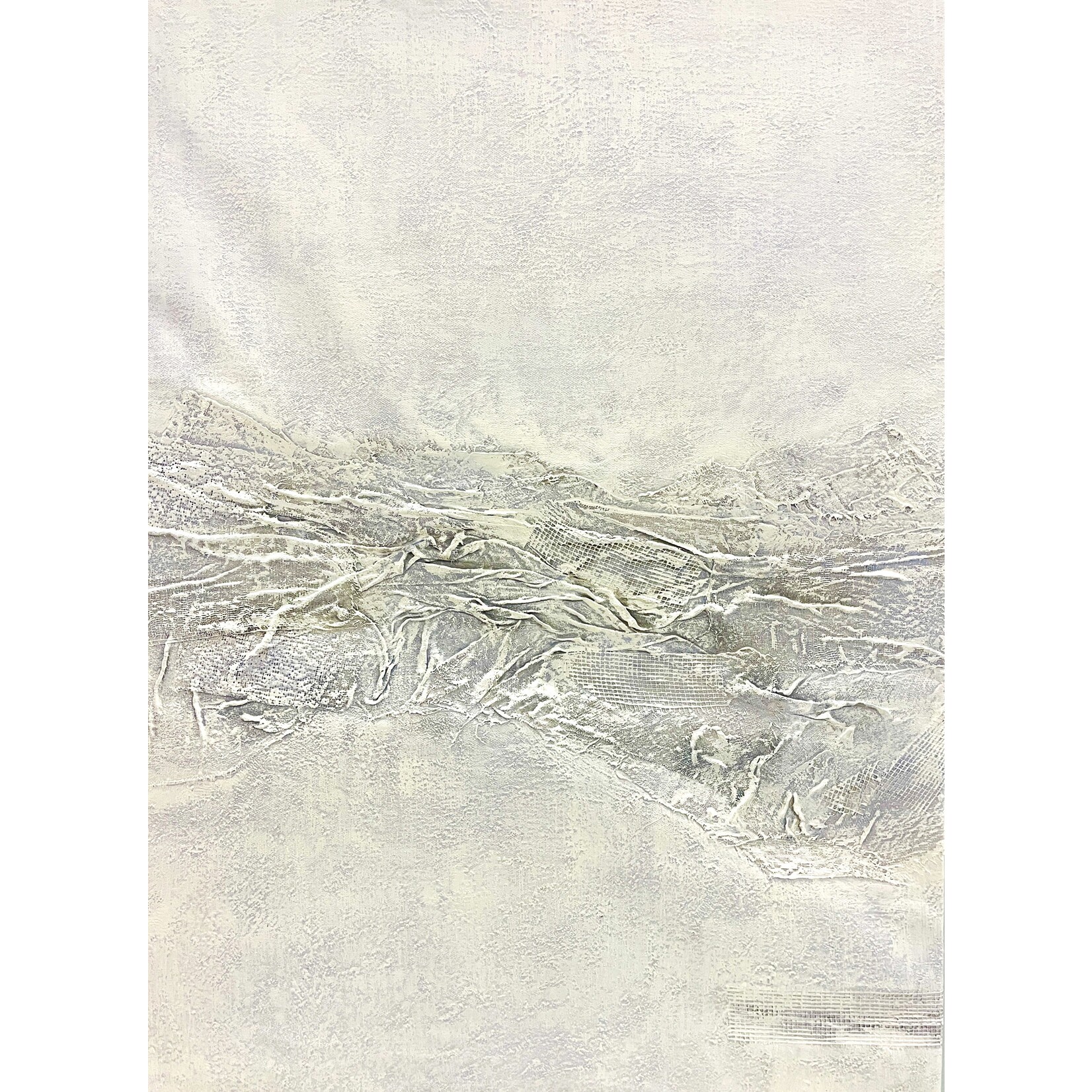 Oil Painting White Mesh Art
