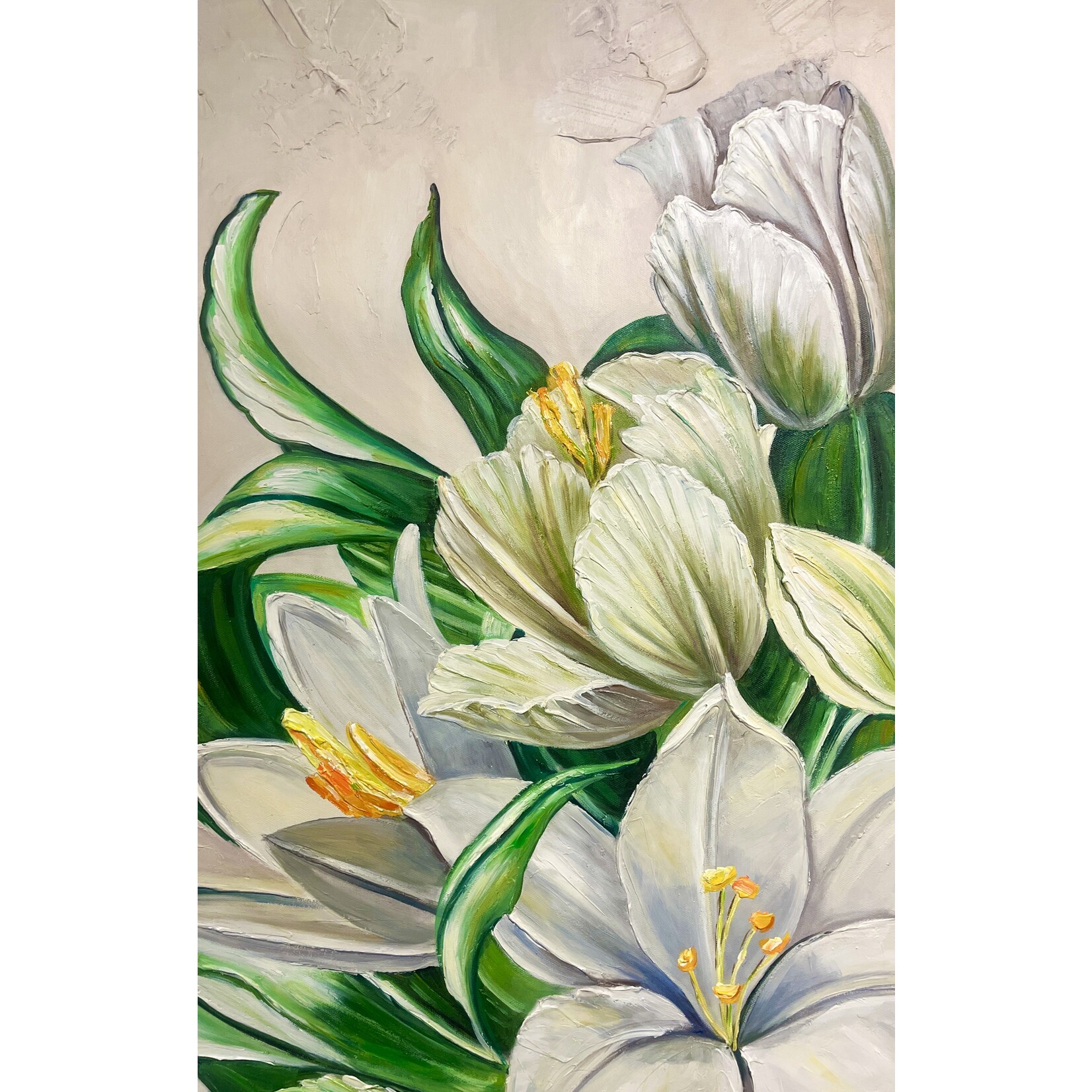 Painting White Gardenia
