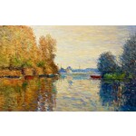 Oil Painting Autumn On The Seine At Argenteuil