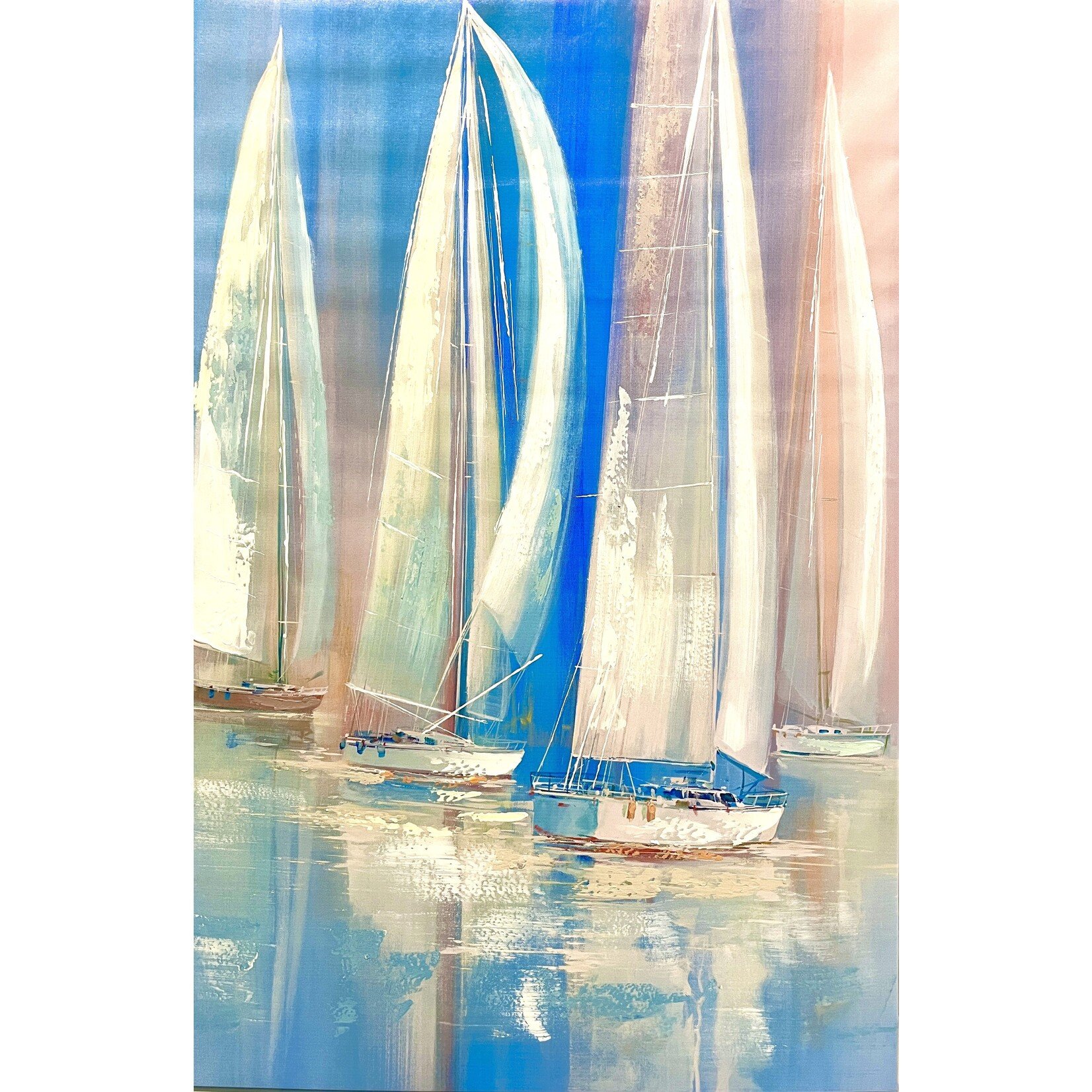 Printed Painting Sailing In Peace