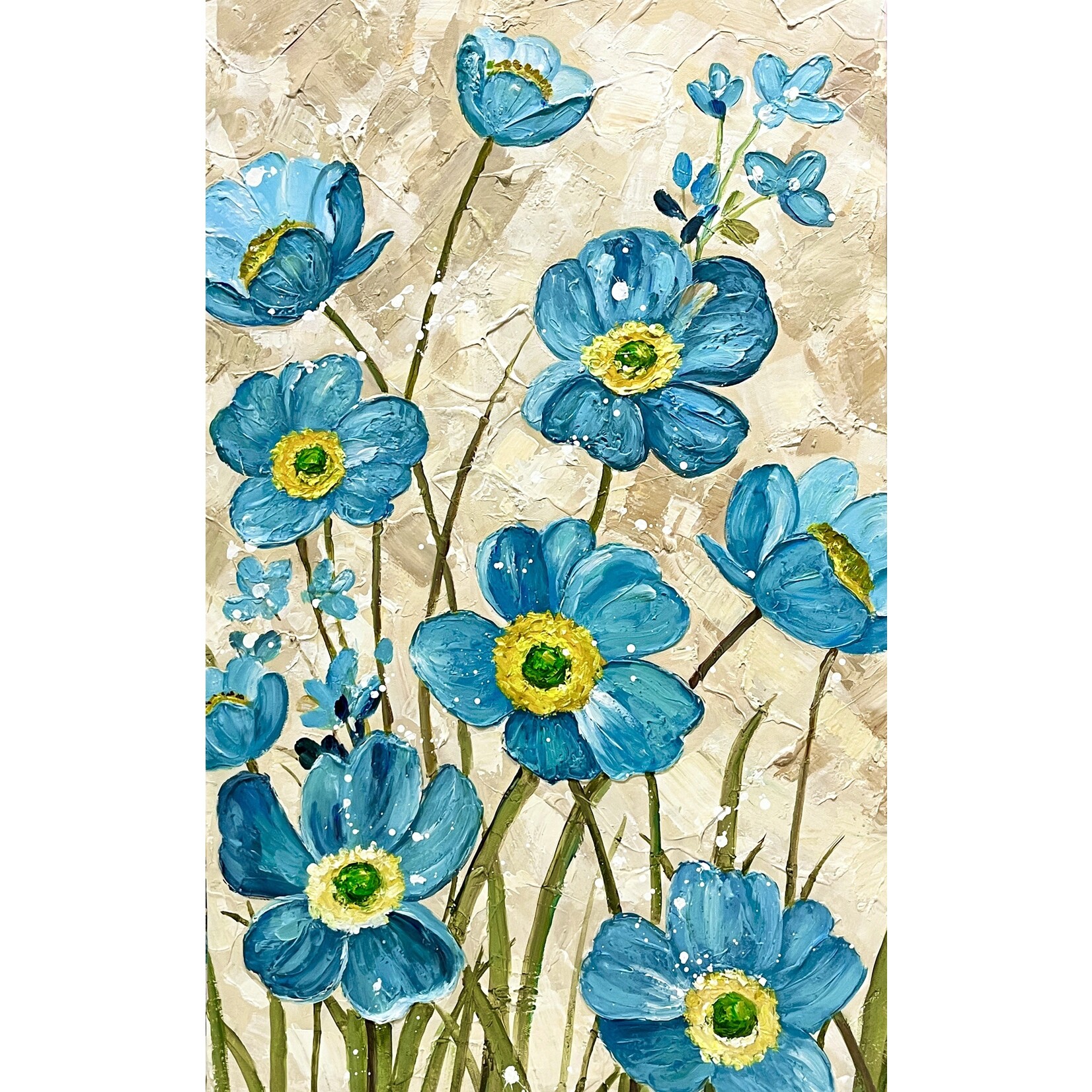 Oil Painting Painting Little Daisy