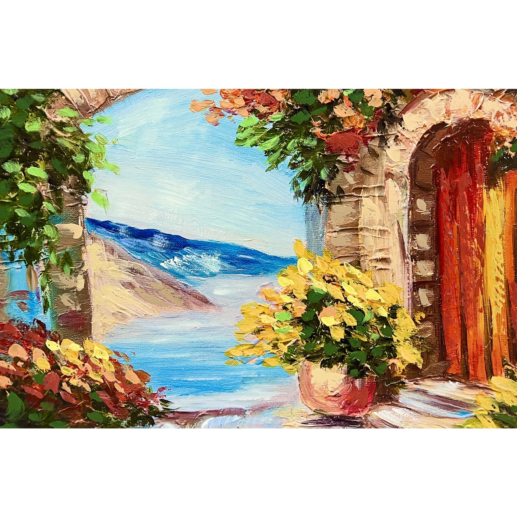 Printed Painting View From The Arch