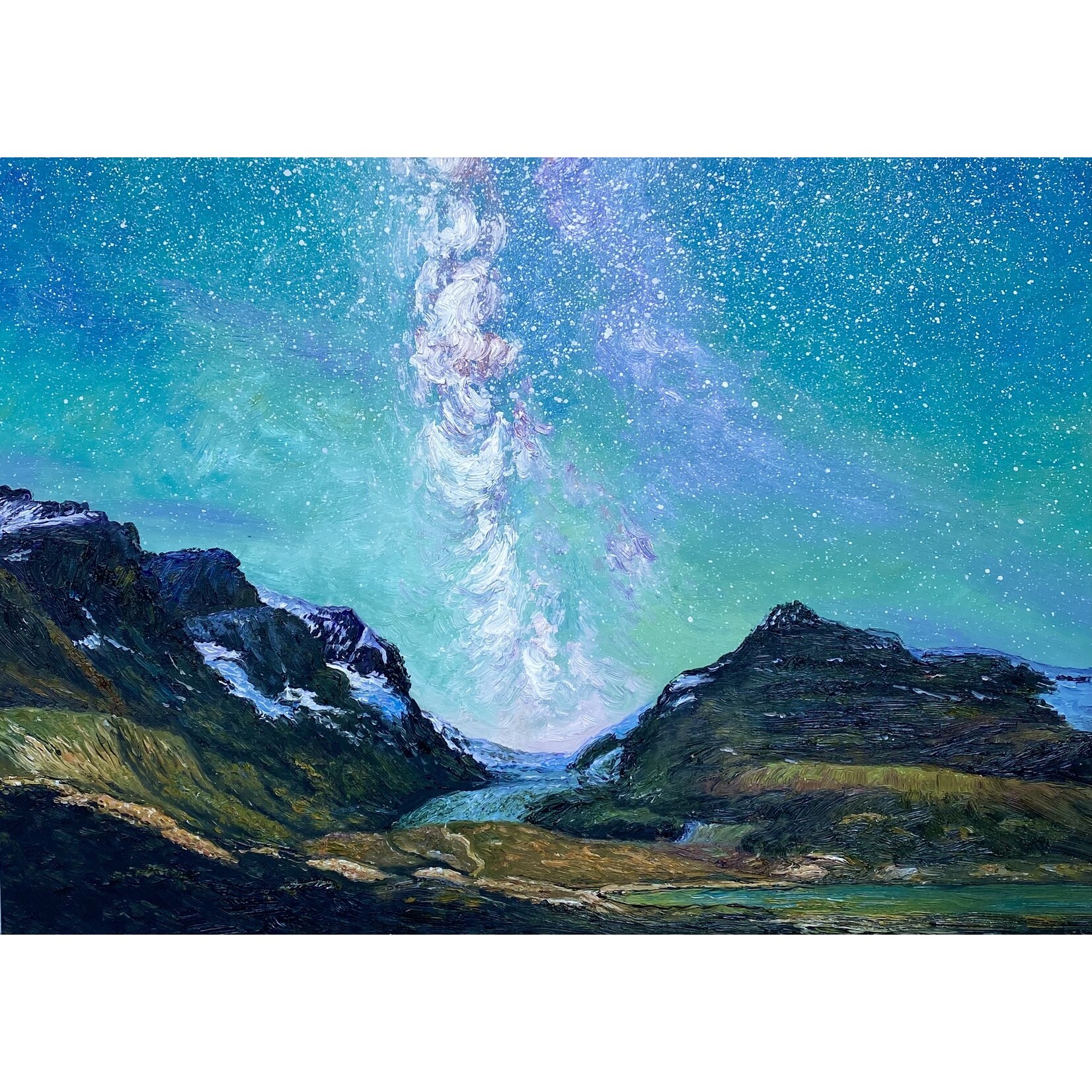 Customized Painting Athabasca Glacier - Jasper I