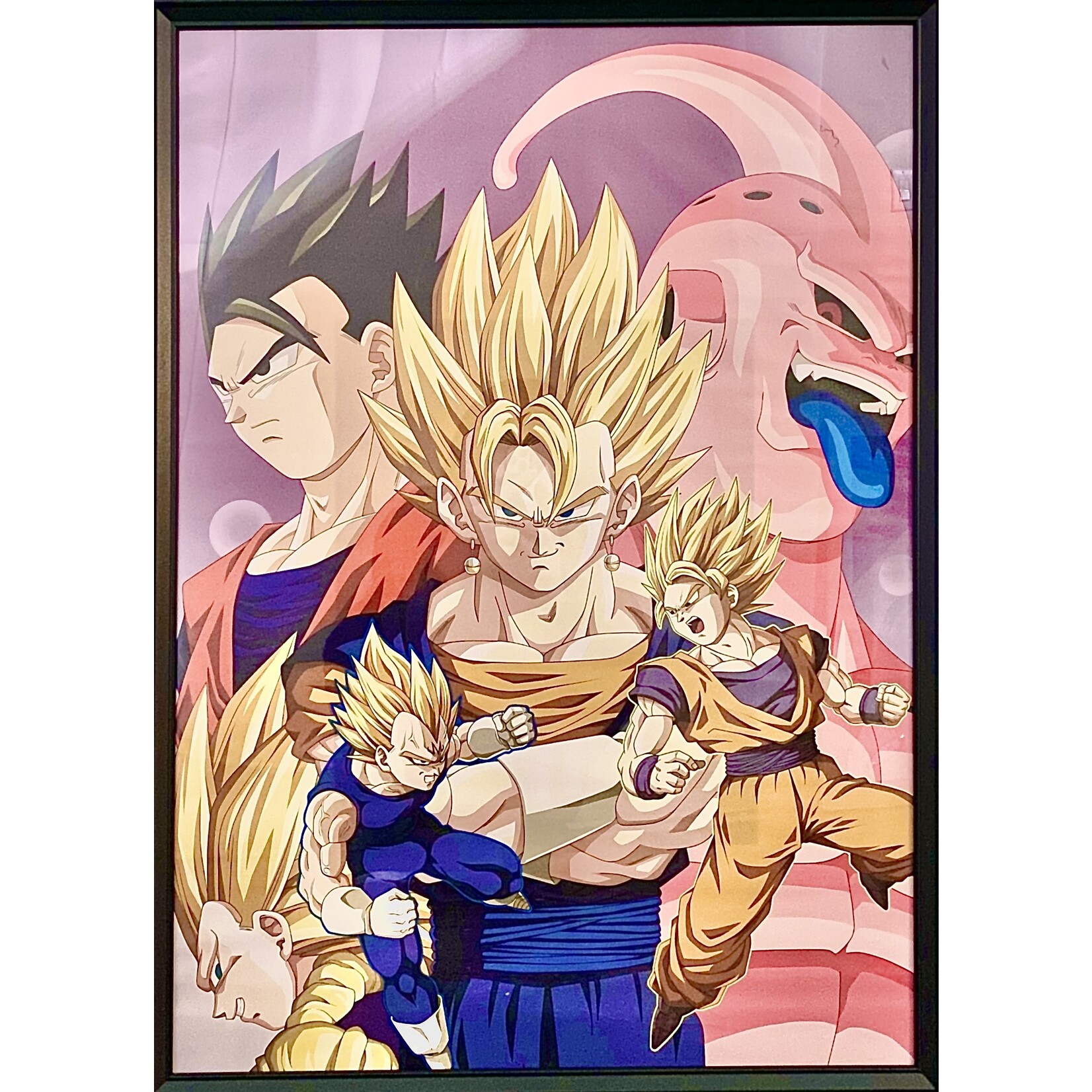 Printing Goku Anime Colourful
