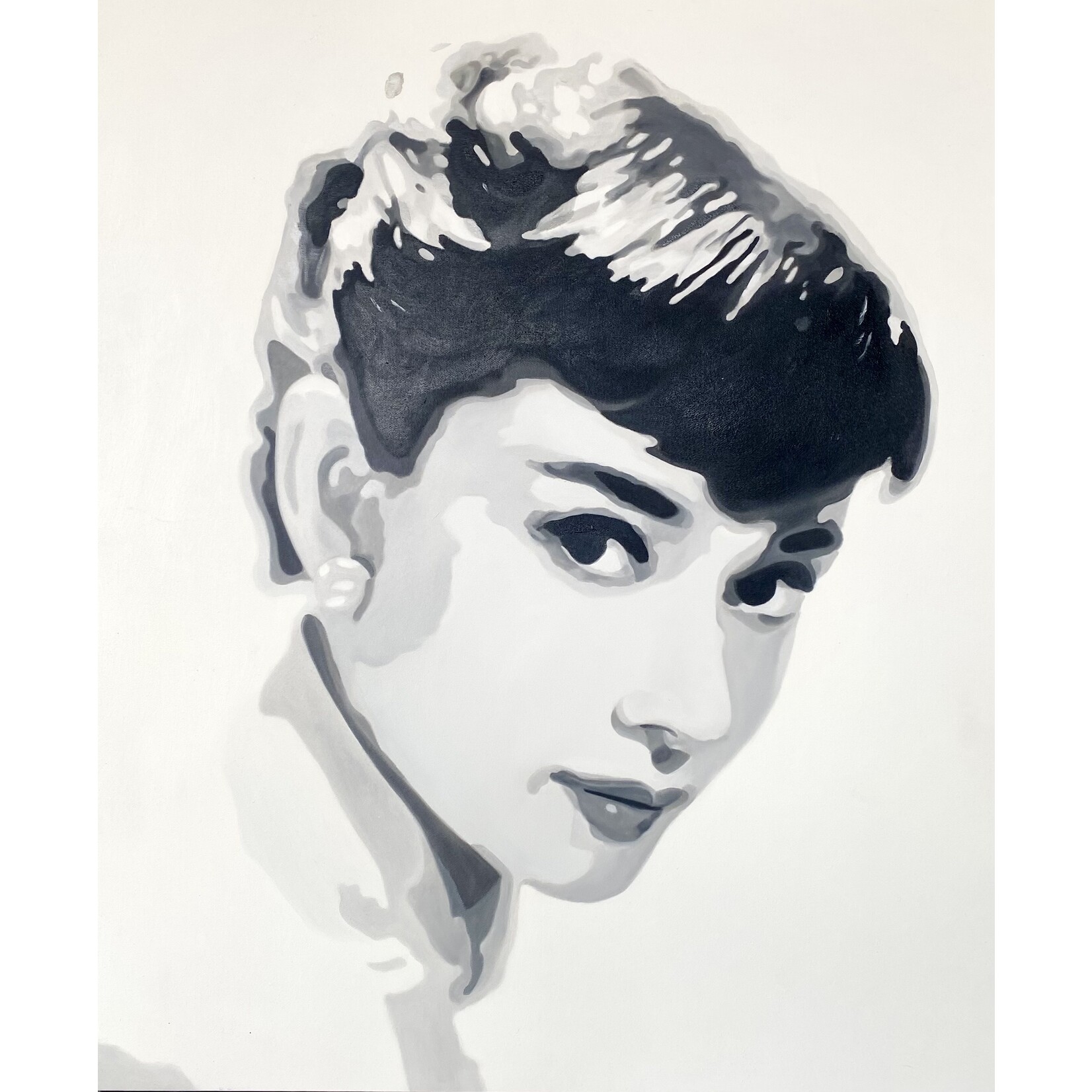 Oil Painting Audrey Hepburn VII