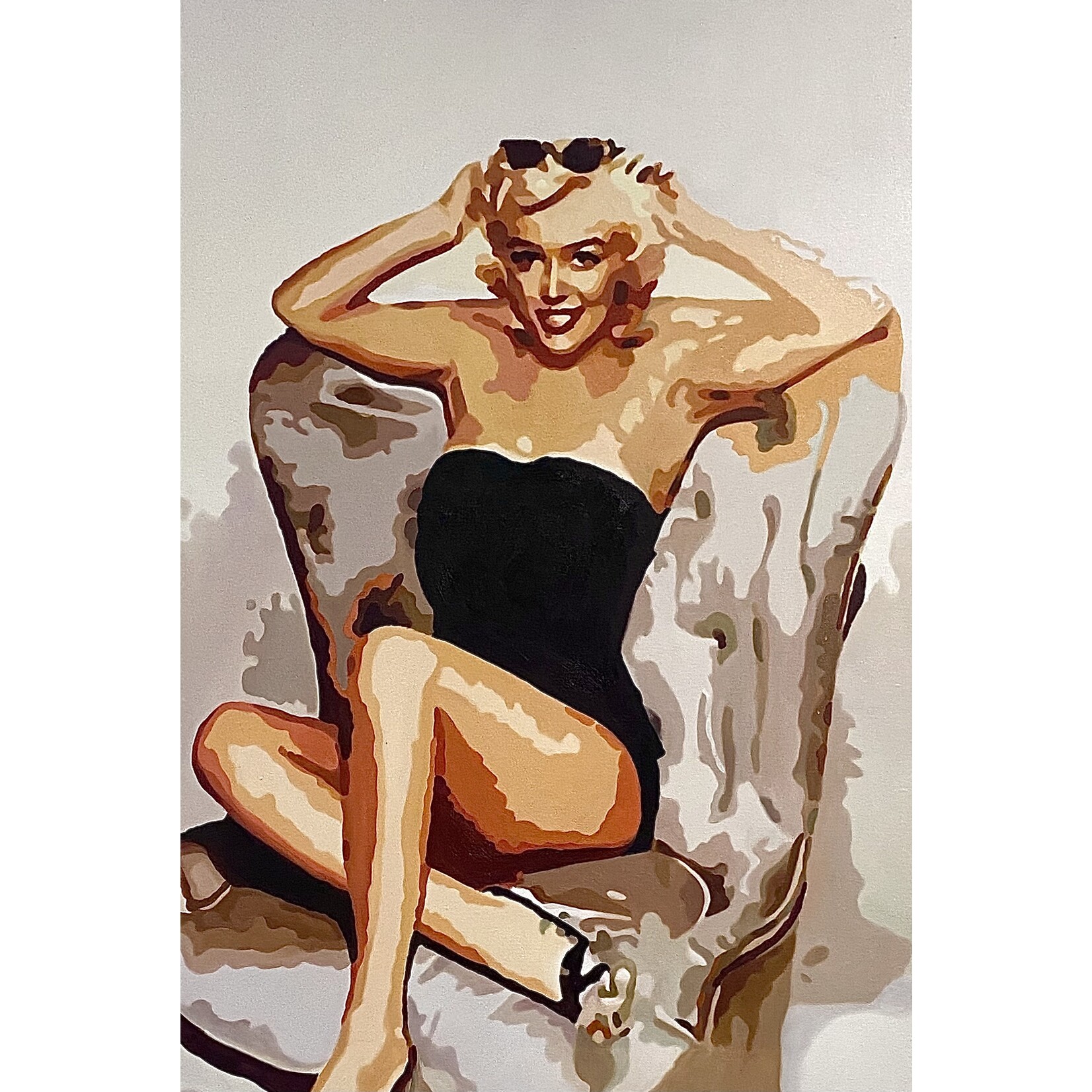 Oil Painting Portrait Of Marilyn Monroe X