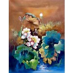 Oil Painting The Lotus Pond 3