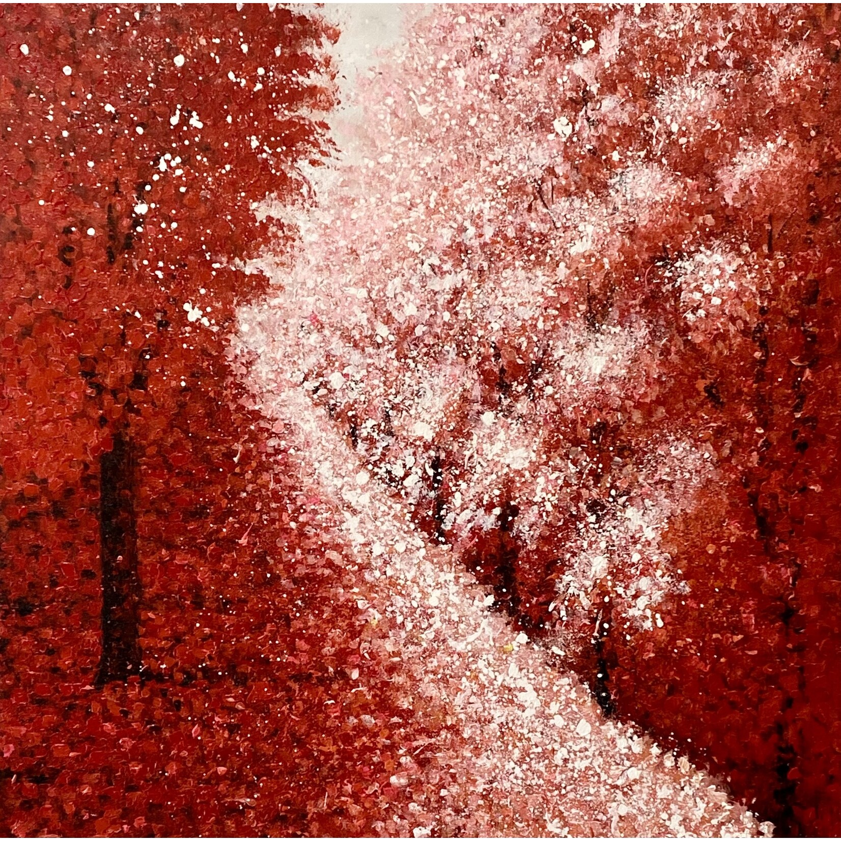Oil Painting Red Woods