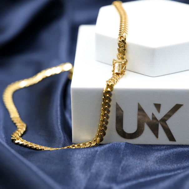 5.8 MM - Cuban Link Chain - Solid Gold 10K