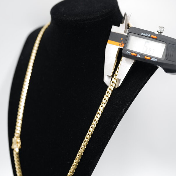 5.8 MM - Cadena Cuban Link - Oro Sólido 10K