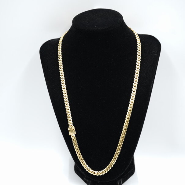 5.8 MM - Cadena Cuban Link - Oro Sólido 10K