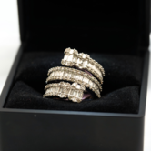 Anillo de diamantes 10k 12.5g s7