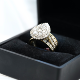 Anillo de Diamantes 1.51 ct 10K  Size 7  10g