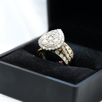 Diamond Ring  1.51 ct 10K  Size 7  10g