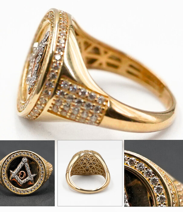 Masonic Ring - Solid Gold 10K