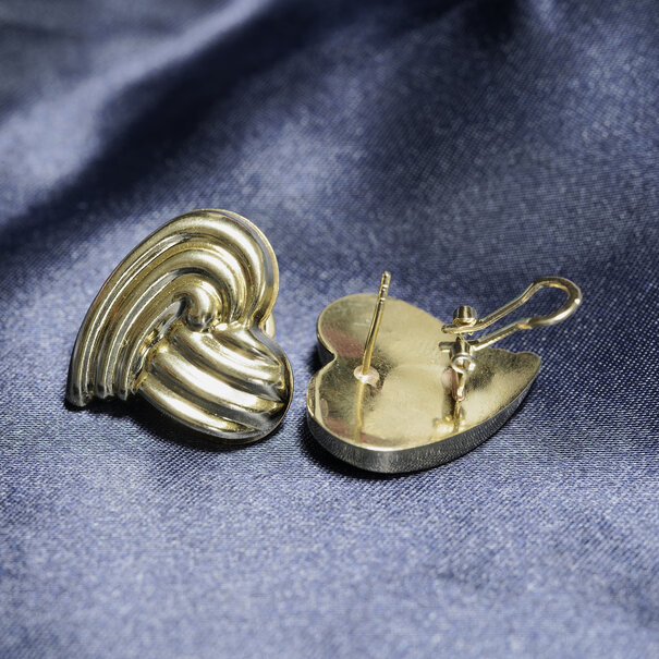 Aretes en Forma de Corazón 10K