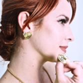 Aretes en Forma de Corazón 10K