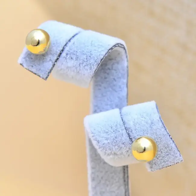 Ball-shaped earrings - Solid Gold 10K