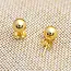 Ball-shaped earrings - Solid Gold 10K
