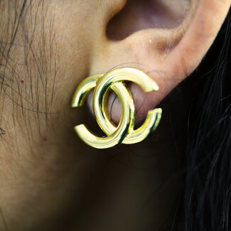 Coco Chanel Earrings -  Solid Gold 10K