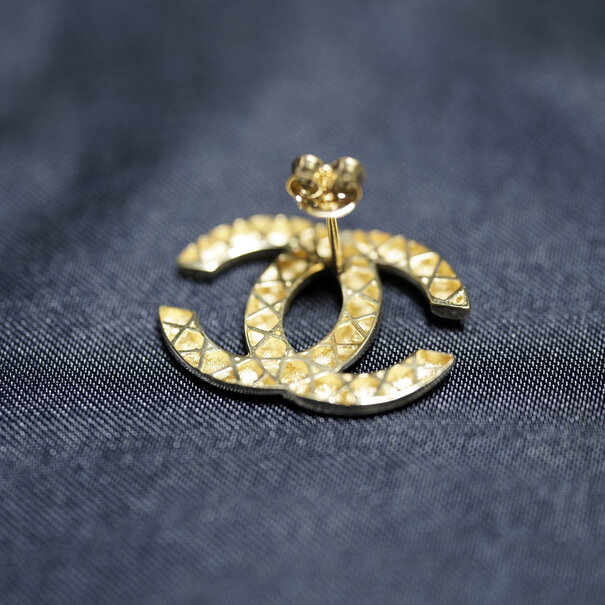 Coco Chanel Earrings -  Solid Gold 10K