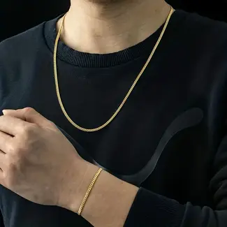 5.8 MM - Cuban Link Chain - Solid Gold 10K