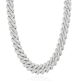 Cuban Link Diamonds -Moissanite - Silver 925