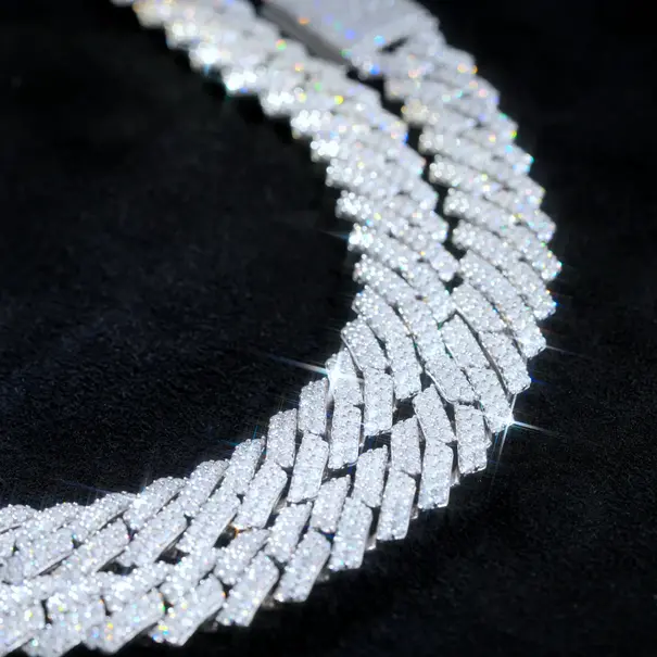 Cuban Link Diamonds - Moissanite - Silver 925