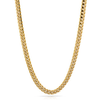 8 MM- Cuban Link Chain - SOLID GOLD 10K
