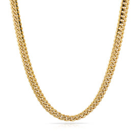 10 MM- Cuban Link Chain 10K - SOLID GOLD