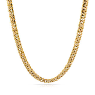 10 MM- Cuban Link Chain 10K - SOLID GOLD