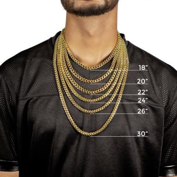 10 MM- Cuban Link Chain 10K - SOLID GOLD