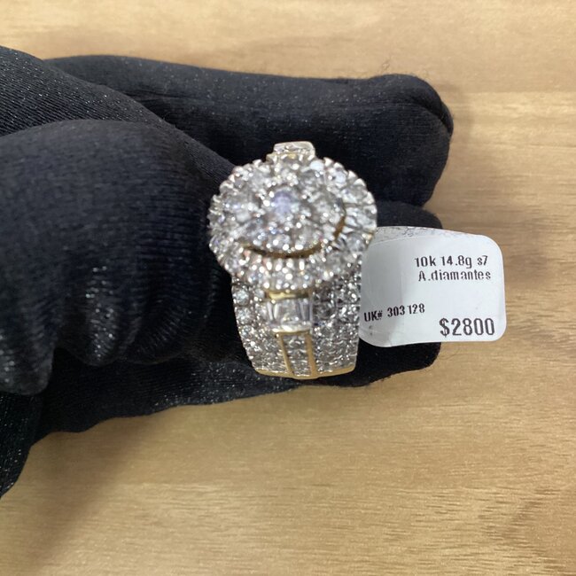 Diamond Ring  10k 14.8g s7