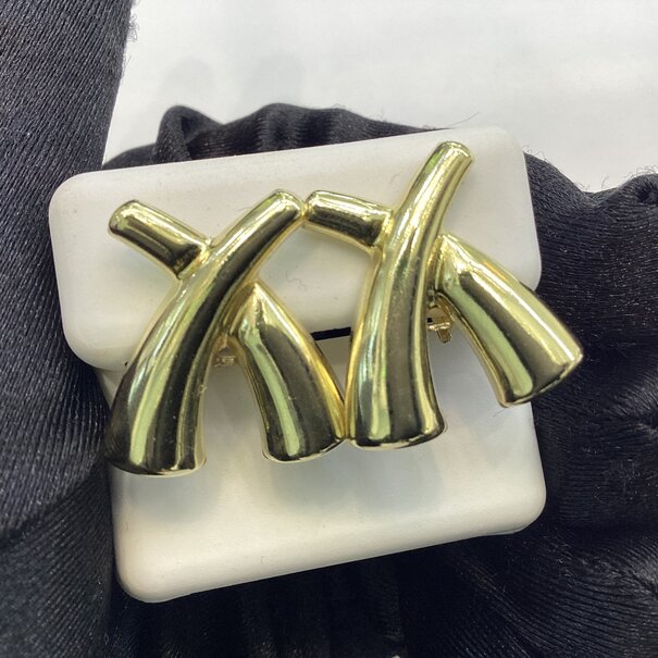 ARETES FORMA DE CRUZ  - Oro Sólido 10K
