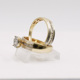 Engagement Rings - DUO Set - Gold 14K