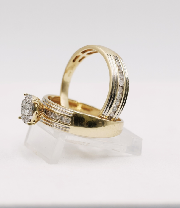 Engagement Rings - DUO Set - Gold 14K