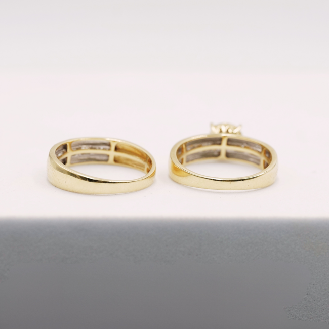 Engagement Rings - DUO Set - Gold 14K