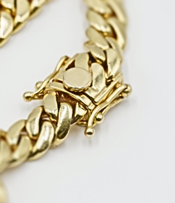 9 mm - Cuban Link Bracelet - 14K Solid Gold -  8.5¨ - 54.3g