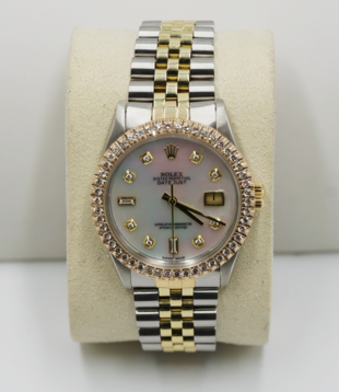 ROLEX OYSTER PERPETUAL -  36MM  - TWO TONE BIZEL GOLD