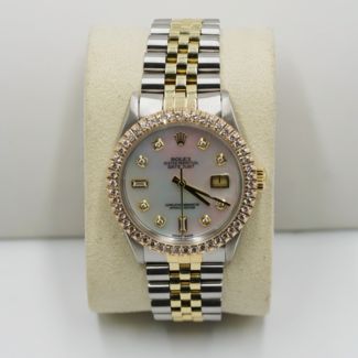 ROLEX OYSTER PERPETUAL -  36MM  - TWO TONE BIZEL GOLD