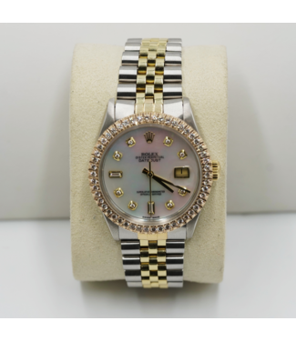 ROLEX OYSTER PERPETUAL -  36MM  - TWO TONE BIZEL GOLD