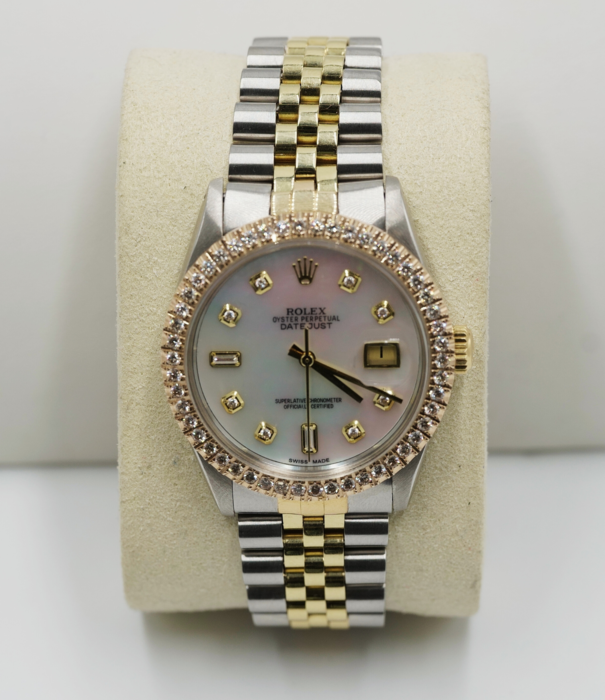 ROLEX 36MM TWO TONE BIZEL GOLD