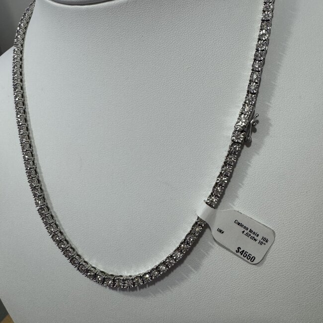 3.65 mm - Tennis Chain - 10K - 4.62 ctw - 18¨